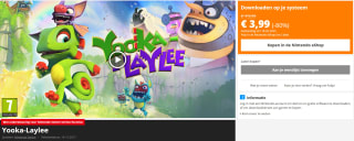 Yooka-Laylee voor €3,99 in de Nintendo eShop