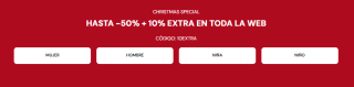 Oferta hasta 50% + 10% EXTRA en tus compras en Springfield