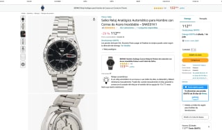 Reloj Seiko 5 SNKE01K1 Automático por 112,85€