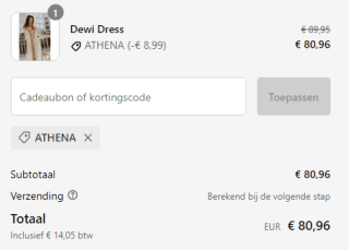 10% korting op alle jurken bij The TwoSisters