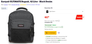 Eastpak rugzak Ultimate black denim voor €41,47 bij Bol