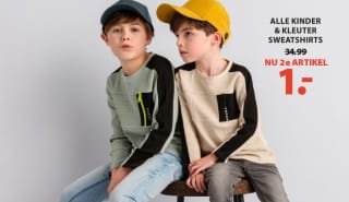 Kindertruien: 2e artikel €1 bij terStal