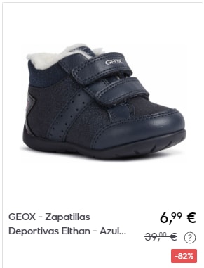 GEOX - Zapatos niños por 5,99€y 6,99€