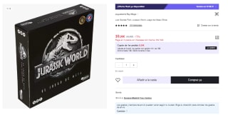 Just Games Park Jurassic World Juego de Mesa Oficial por 10€ (Cuenta Nueva 6€)