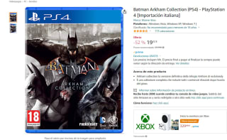 Videojuego para Ps4 Batman Arkham Collection importación italiana por 19,90€