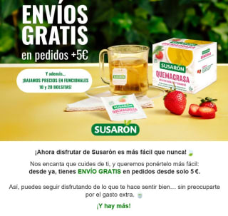 Envíos gratis en pedidos de +5€