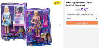 Barbie Big City Dreams voor €4,99 bij Actievandedag