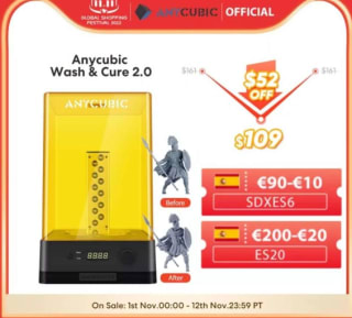 Anycubic Lavar y curar 2.0 a 96,86€