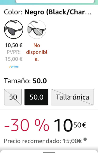 Vans Gafas de Sol para Hombre por 10,50€