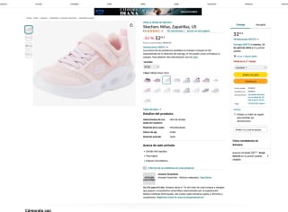 Zapatillas Skechers Niñas con Luz por solo 32,95€