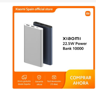 Marca Xiaomi-batería externa oficial, 22,5 W, 10000mAh por 12,99€