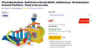 VTech Marble Rush Build & Store Box Set M400 voor €18,99 en 2e halve prijs