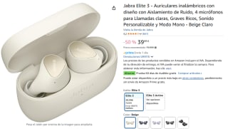 Jabra Elite 3 Auriculares inalámbricos con Aislamiento de Ruido por 39,99€