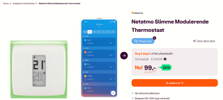 Netatmo Slimme Thermostaat Modulerend voor €99 bij iBOOD