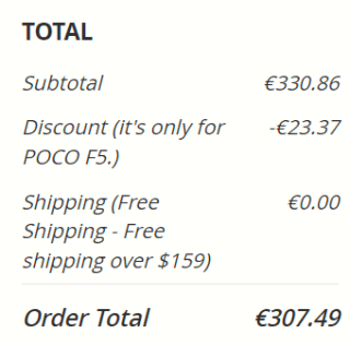 Poco F5 8GB/256GB Zwart voor €307,49 dmv code bij Gshopper