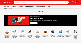 15% EXTRA alimentación para mascotas en Worten