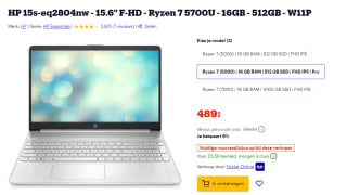 HP Pavilion 15s-eq2804nw - 15.6 inch voor €489 bij Bol.com