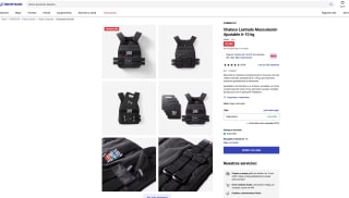 Chaleco Lastrado Musculación Ajustable 6-10 kg por solo 42,99€