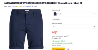 Jack & Jones BOWIE SOLID - Shorts - navy blazer voor €10,67 bij Bol