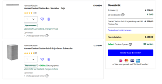 Harman Kardon Citation Bar - Soundbar - Grijs + gratis Sub S subwoofer voor €499 bij Bol