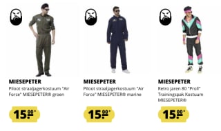 Carnavalskleding (Miesepeter) voor 15 euro