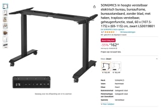 SONGMICS Bureau voor 162,49 euro