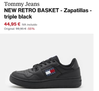 Zapatillas de Mujer Tommy Jeans NEW RETRO BASKET por 38.21€
