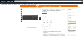 Kit de Teclado e Mouse da Logitech, modelo MK235 - R$ 109,90