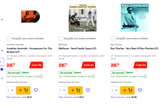 LP’s nu 2 voor €40,00 bij Bol