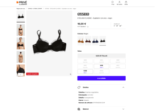 Sujetador negro oysho por solo 18€