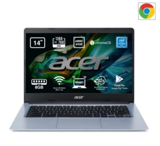 Ordenador Portatil Acer Chromebook 314 CB314-1H-C07W Intel Celeron N4020/8GB/64GB eMMC/14" por 178.99€