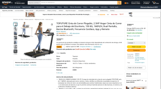 Cinta de correr plegable TOPUTURE por 299,99€