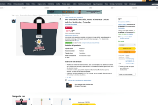 Mochila Mr. Wonderful Porta Alimentos Unisex Adulto Multicolor Estandar por 9,98€