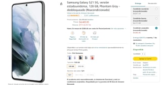 Samsung Galaxy S21 5G 128GB Reacondicionado por $4,484 en Amazon