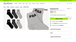 FILA PACK 6 Calcetines Hombre a solo 3,99€