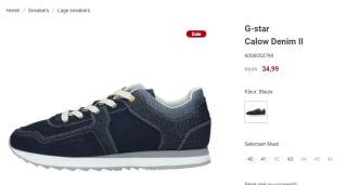 Raw Calow Denim II herensneakers van G-Star voor €34,99bij Schuurman-Schoenen