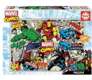 Educa Puzzle Marvel cómics 1000 piezas por 7€.