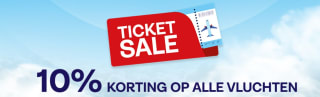 10% korting op alle vluchten bij Tuifly