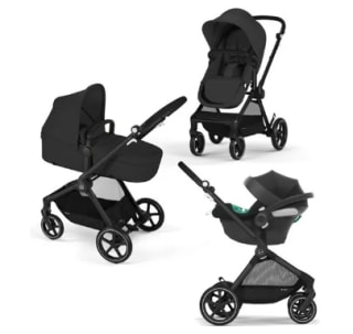CYBEX Pack Poussette Trio EOS BLACK Moon Black à 549€