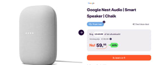 Google Nest Audio luidspreker voor €59,95 bij Ibood