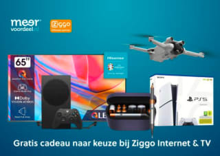 voucher voor Ziggo Internet & TV: Gratis cadeau naar keuze of 9 maanden 50% korting + €100 cashback voor 500ING rentepunten