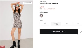 Vestido Corto Lencero High Spirits por solo 4.99€