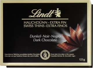 3 cajas de Lindt Swiss Thins chocolate negro suave e intenso por 10,92€
