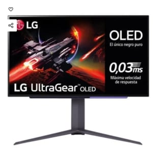 Monitor LG 27GR95QE-B 26.5" OLED QHD 240Hz G-Sync Compatible por 799€