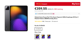 Xiaomi Pad 7 Pro - 11.2 inch - 8GB/256GB - Grijs voor €360,60 bij Aliexpress