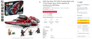 LEGO Star Wars Transbordador Jedi T 6 de Ahsoka Tano por $1,100 | Descuento Amazon