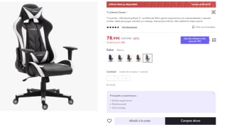 Silla Gaming Racing Gamer Racer X Profesional por 63.99€