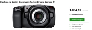 Blackmagic Design Blackmagic Pocket Cinema Camera 4K voor €1.064,10 bij Twaiko