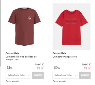Recopilación de la marca Calvin klein desde 9€ para los bebés y niños en Primeretti