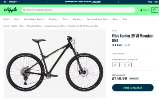 Receive Wiggle's Vitus Sentier 29 VR mountain bike for £674.99